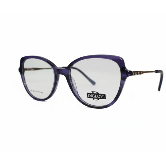 Montura de acetato morada/negro agatada PE201